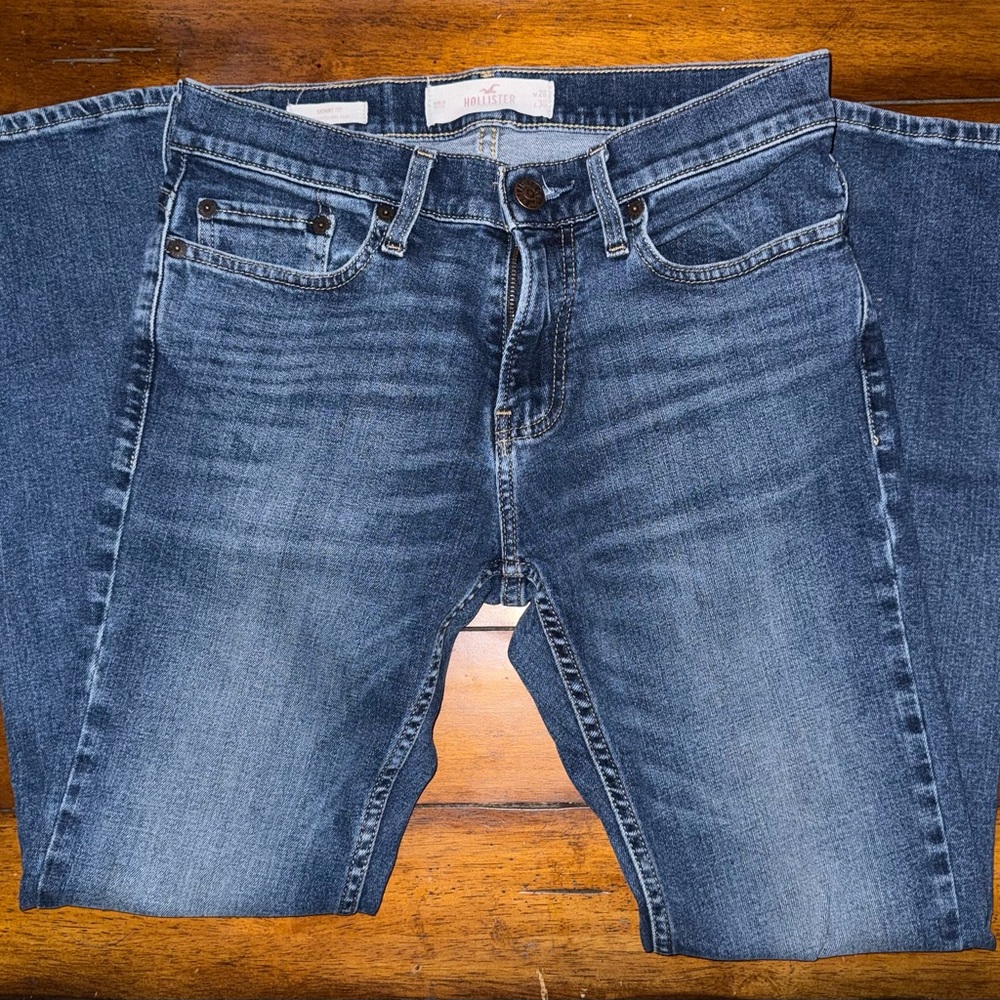 Hollister Men's Dark Blue Slim Jeans